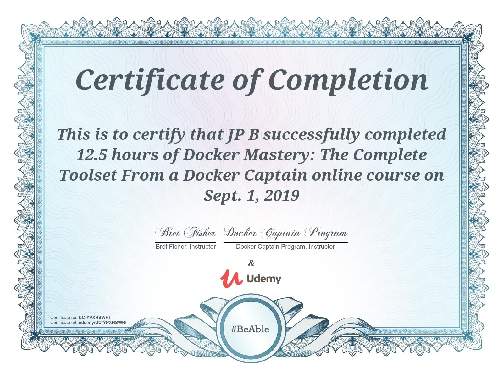 Udemy Docker